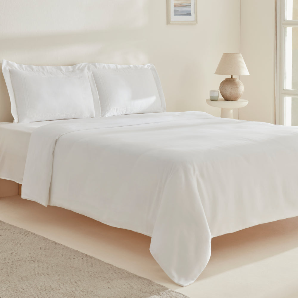 " Karaca Home White Collection Felves 100% Baumwolle Doppelbett Bettwäsche Set Weiß "