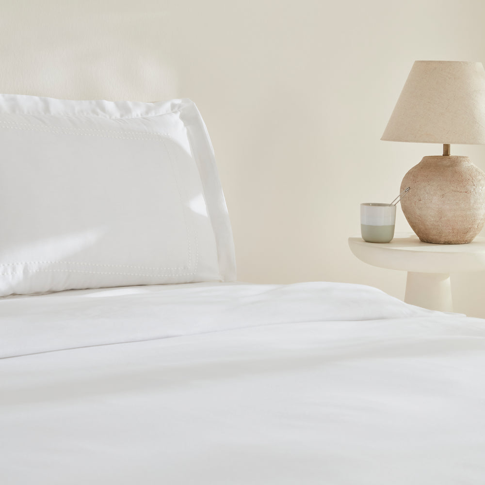 " Karaca Home White Collection Felves 100% Baumwolle Doppelbett Bettwäsche Set Weiß "