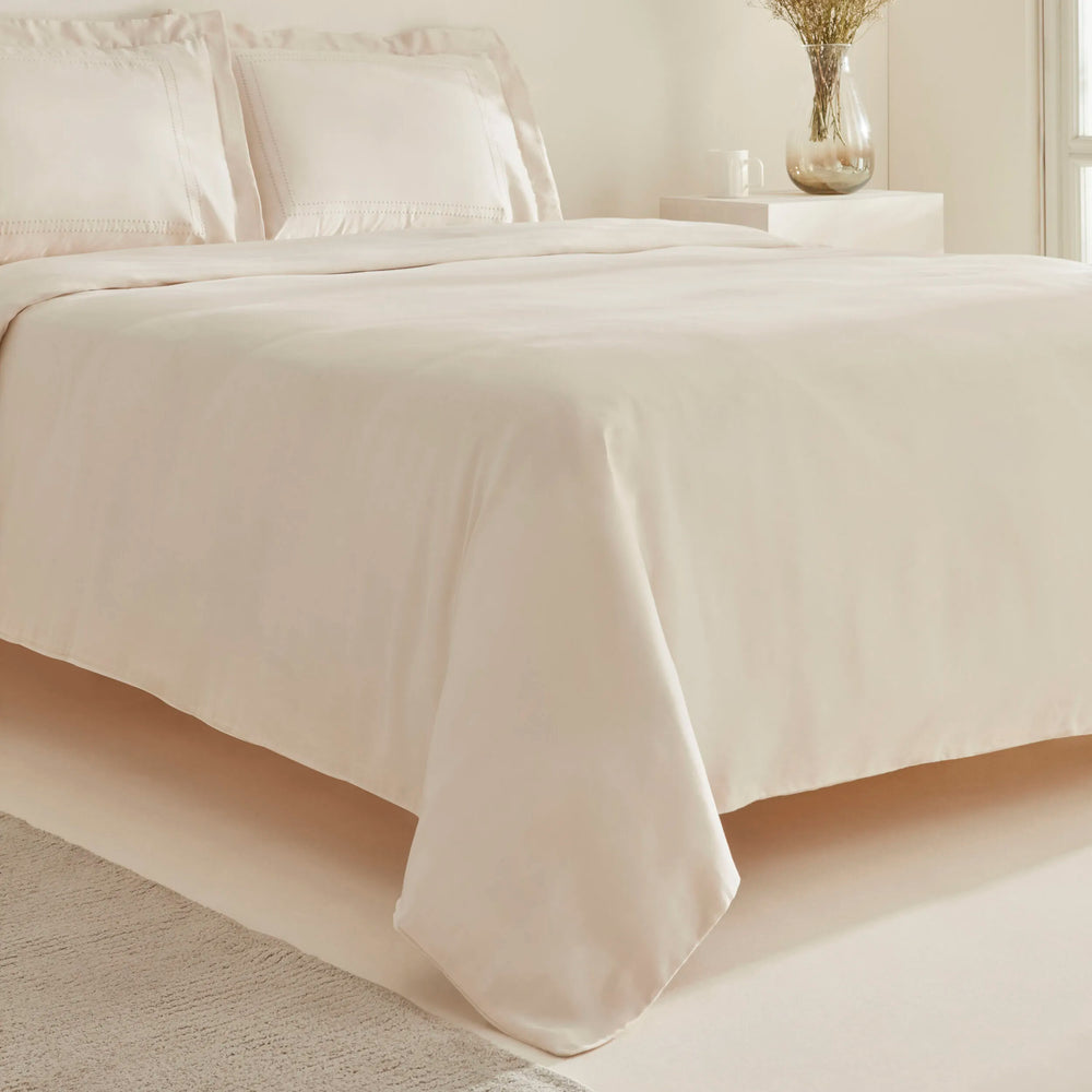 " Karaca Home White Collection Felves 100% Baumwolle Doppelbett Bettwäsche Set Beige "