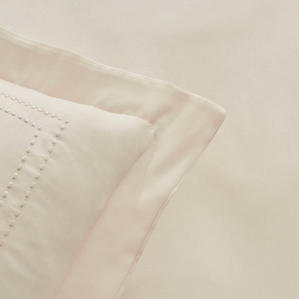 " Karaca Home White Collection Felves 100% Baumwolle Doppelbett Bettwäsche Set Beige "