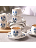 " Karaca İznik Neues Formular Kaffeetasse Set für 6 Personen 100 ml "