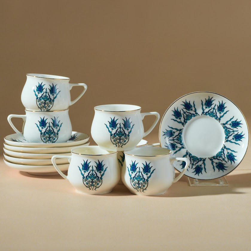 " Karaca İznik Neues Formular Kaffeetasse Set für 6 Personen 100 ml "
