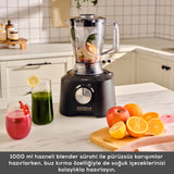 " Karaca Mastermaid Power Max 11 in 1 Küchenroboter, Schwarz-Silber Matt, 2500 W "