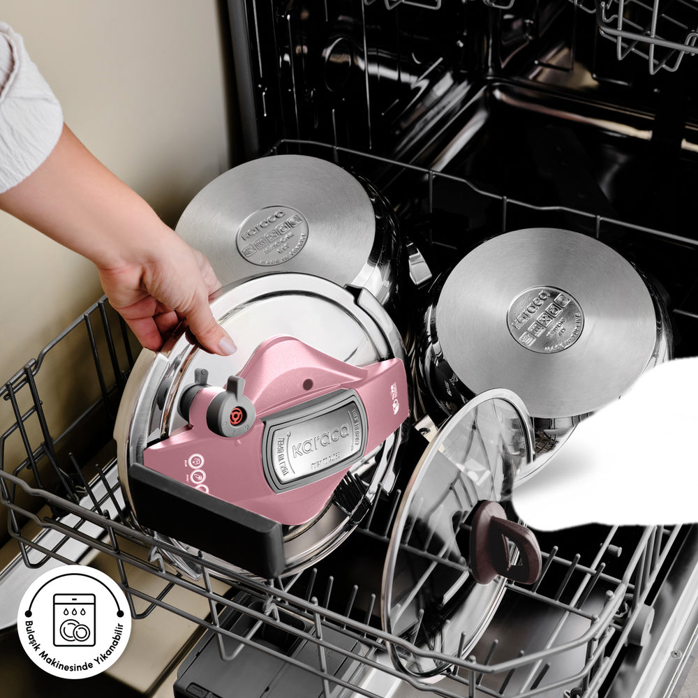 " Karaca Perfect Pink 4+6 Liter Schnellkochtopf-Set "