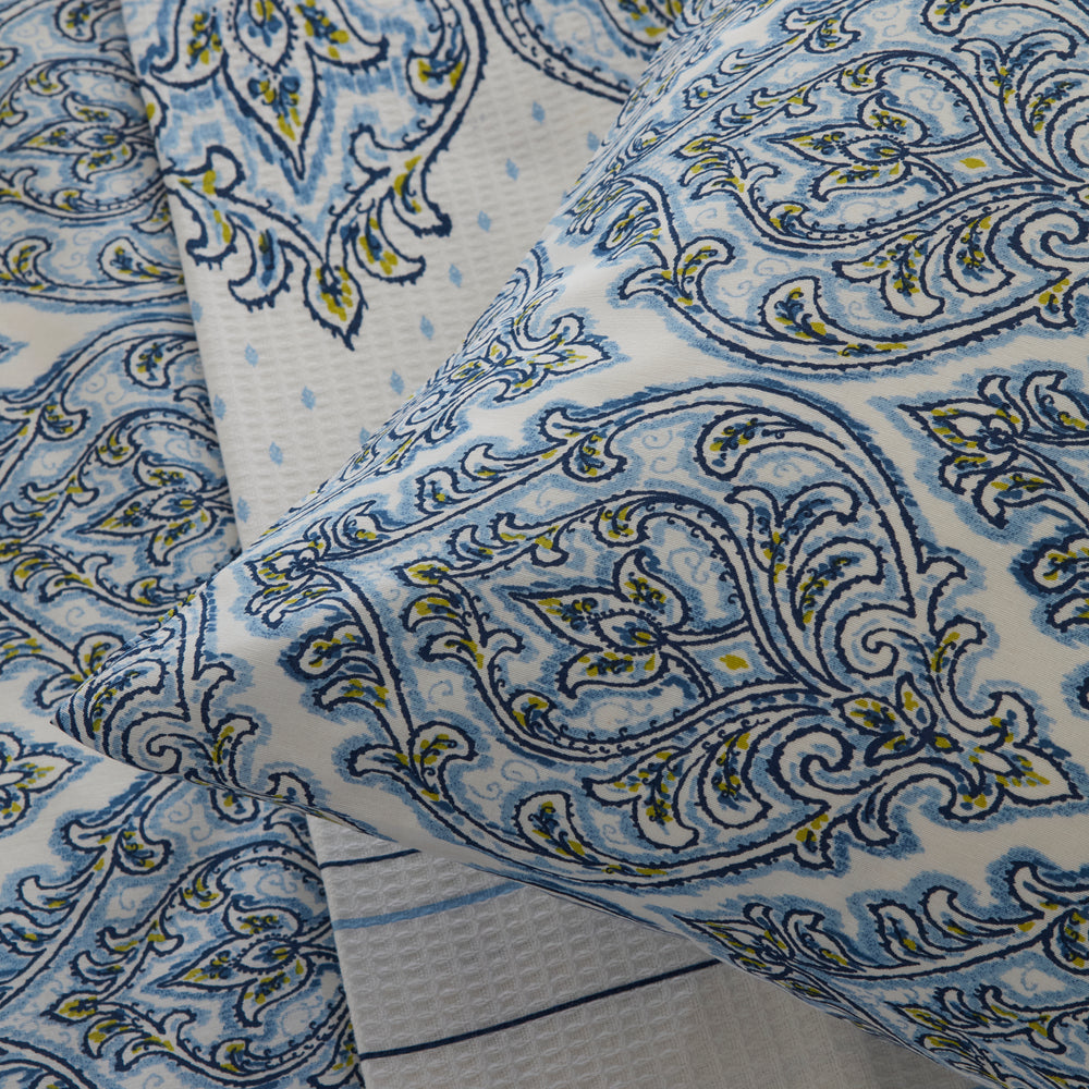 " Sarah Anderson Aria Doppelbett Bettwäsche-Set mit Decke Blau "