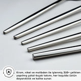 " Karaca Mild 84-teiliges 316+ Premium Besteckset für 12 Personen "