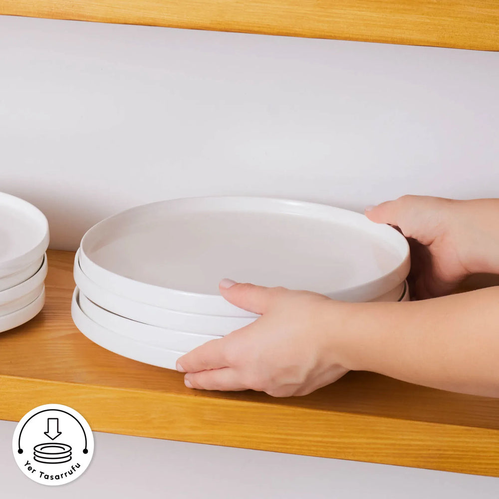 " Karaca Streamline New Saturn Weiß 24-teiliges Tafelservice, 6 Personen "