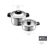 " Karaca Quick and Safe Induktions-Schnellkochtopf-Set 6+8 Lt "