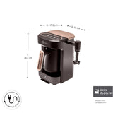 " Karaca Hatır Barista Latte- und Türkische Kaffeemaschine Walnut Brown "