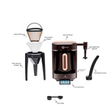 " Karaca Hatır Barista Latte- und Türkische Kaffeemaschine Walnut Brown "