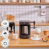 " Karaca Hatır Barista Latte- und Türkische Kaffeemaschine Walnut Brown "
