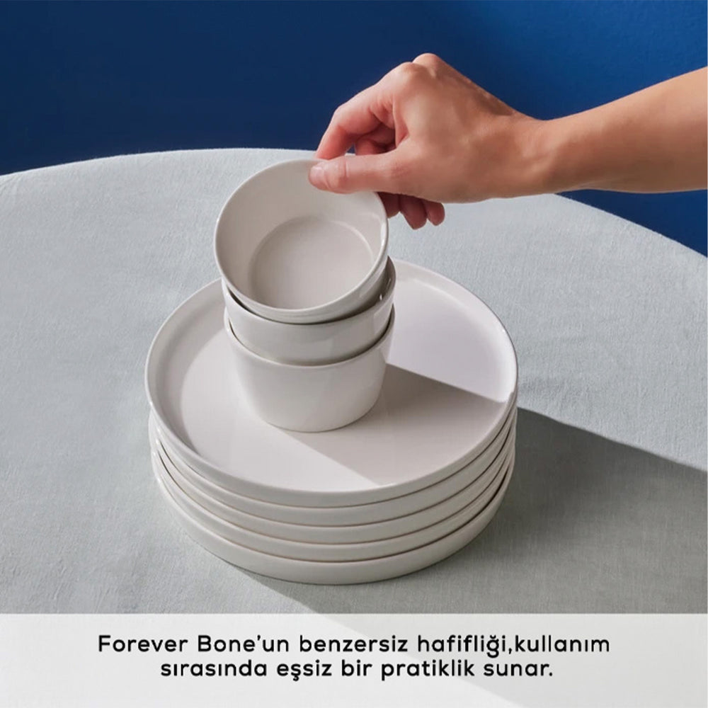 " Karaca Forever Bone Bomo 22-Teiliges 6-Personen Frühstücksset "