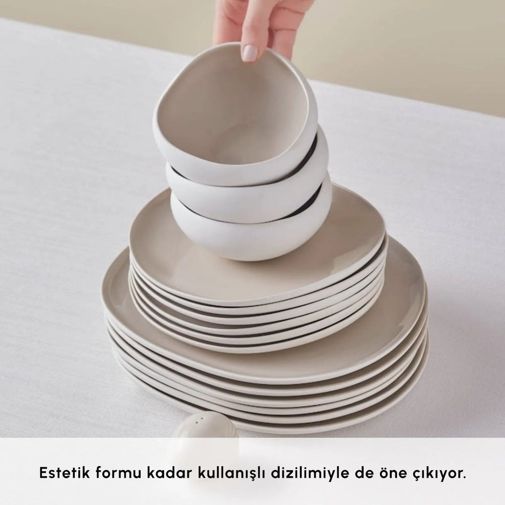 " Karaca Earth Collection Cupid 55-teiliges 12-Personen-Geschirrset "