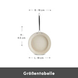 Karaca Swiss Crystal Almond Cream Pfanne mit Edelstahlgriff 22 cm