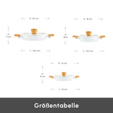 Karaca Swiss Crystal Almond 6 teiliges Schmortopf Set Induktion