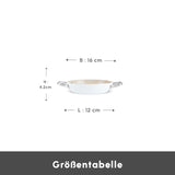 Karaca Swiss Crystal Almond Cream Handle Flache Kasserolle 16 cm