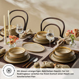 Karaca Earth Collection Earthy Light Reactive 52-Teiliges 12-Personen Geschirrset