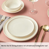 Karaca Stream Bone Meridian Geschirrset 24-teilig Gold