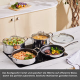 Karaca Ceramica Steel 3Ply Edelstahl-Kochgeschirr-Set