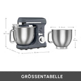 Karaca Blendburst Küchenchef Grau 1400 W