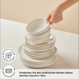 Karaca Streamline Remi 24-teiliges Tafelservice für 6 Personen