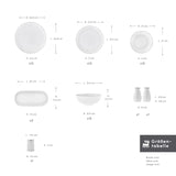 Karaca Streamline Favaro 53-Teiliges 12-Personen Geschirrset Platin