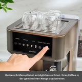 Karaca MyCaffe Barista S10 Automatische Siebträger Maschine mit integriertem Milchbehälter – Walnut Brown