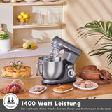 Karaca Blendburst Küchenchef Grau 1400 W