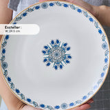 Karaca Bone China ?znik 26-teiliges Servierset für 6 Personen Mehrfarbig