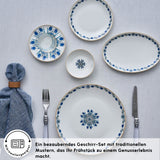 Karaca Bone China ?znik 26-teiliges Servierset für 6 Personen Mehrfarbig