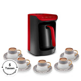 Karaca Hatir Köz Milky Türkische Kaffeemaschine Red