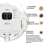 Karaca Hatır Köz Milky Türkische Kaffeemaschine Weiss
