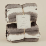 Karaca Rabbit Graue Sherpa Decke 130x150