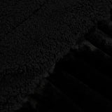 Karaca Stripe Sherpa Schwarze Decke 150x200