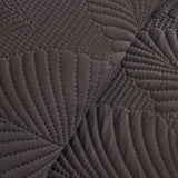 Leaf Bettüberwurf-Set Anthrazit 230x240 cm + 2 (50x70 cm)