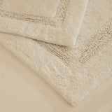 Karaca Pauline Badvorleger-Set 60 × 90 cm + 40 × 60 cm Offwhite