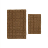 Karaca Simon Badvorleger-Set 60 × 90 cm + 40 × 60 cm Braun