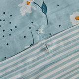 Karaca Daisy 100% Baumwolle Einzelbett Bettwäsche Set Mint