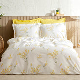 Karaca Loretta 100% Baumwolle Doppelbett Bettwäsche Set Gelb