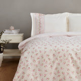 Karaca Glen Einzelbett Bettwäsche Set 100% Baumwolle Rosa