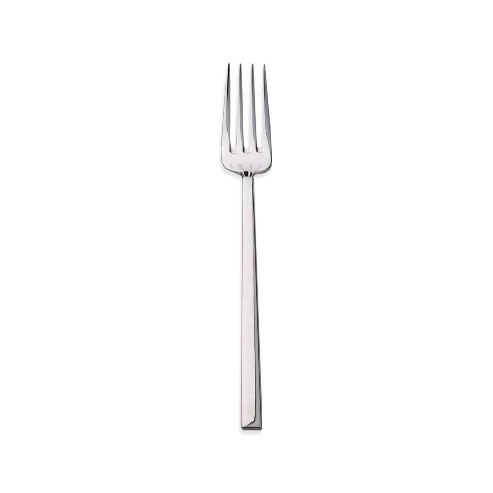 " Karaca Flame Edelstahl-Dessertgabel, 18 cm, Platin "
