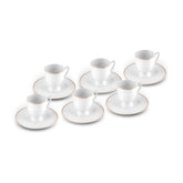 " Karaca Boyoz Kaffeetassen-Set, 6 Personen, 85 ml "