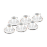 " Karaca Boyoz Kaffeetassen-Set, 6 Personen, 85 ml "