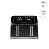 " Karaca Multifry XXXL 4+4 Liter digitaler Airfryer mit zwei Kammern "