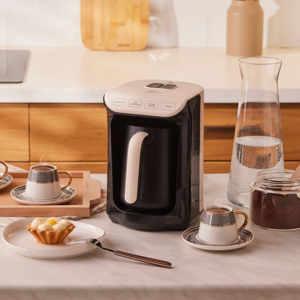 " Hatır Köz Turkish Coffee Machine mit Röstfunktion Creme "