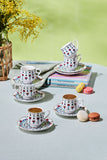 " Karaca Ebruli 90 ml 6-teiliges Kaffeetassenset, Mehrfarbig "