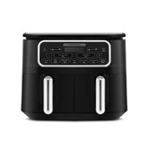 " Karaca Air Cook Duo Hausmannskost XXXL 8 Liter Heißluftfritteuse, Black Chrome, 8 Personen, 2500W "
