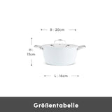 Karaca Swiss Crystal Almond Cream Stielkasserolle 20 cm