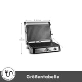 Karaca Inox Toastmate Grill 6 Scheiben Kapazität Zeit einstellbar Gusseisen Platte Grill und Toaster 2000W