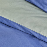 " Karaca Home Basic Grau Indigo Wendbares Doppelbett Bettwäsche Set "